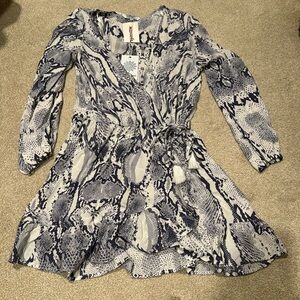 Blue Island Blue & White Dress